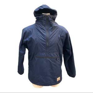 Woolrich Blue 3/4 Zip Pull Over Jacket size Medium